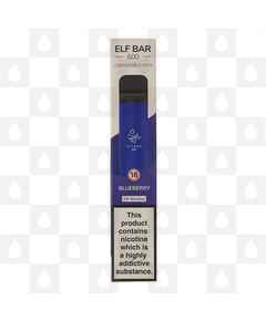 Blueberry Elf Bar 600 20mg | Disposable Vapes, Strength & Puff Count: 20mg • 600 Puffs • Out Of Date