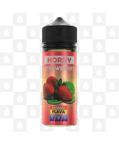 Horny Strawberry by Horny Flava E Liquid | 100ml Short Fill, Strength & Size: 0mg • 100ml (120ml Bottle)