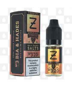 Bia & Hades Tobacco Nic Salt by Zeus Juice E Liquid | 10ml Bottles, Strength & Size: 10mg • 10ml