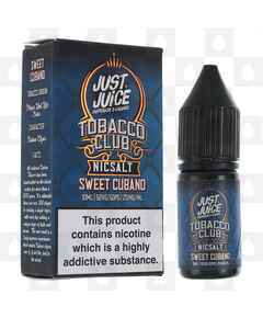 Sweet Cubano Tobacco Nic Salt by Just Juice E Liquid | 10ml Bottles, Strength & Size: 05mg • 10ml
