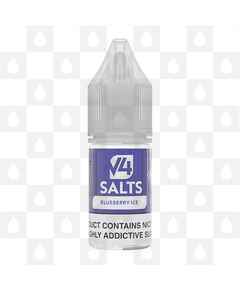 Blueberry Ice by V4 Salts E Liquid | 10ml Bottles, Nicotine Strength: NS 10mg, Size: 10ml (1x10ml)