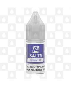Blueberry Ice by V4 Salts E Liquid | 10ml Bottles, Nicotine Strength: NS 20mg, Size: 10ml (1x10ml)