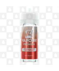 Strawberry Ice Cream by V4 V4POUR E Liquid | 50ml & 100ml Short Fill, Strength & Size: 0mg • 100ml (120ml Bottle)