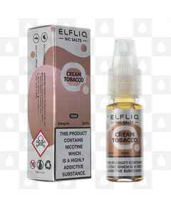 Cream Tobacco​ by Elfliq | Elf Bar E Liquid | Nic Salt, Strength & Size: 10mg • 10ml