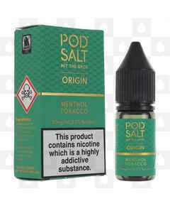 Menthol Tobacco | Origin by Pod Salt E Liquid | Nic Salt, Strength & Size: 11mg • 10ml