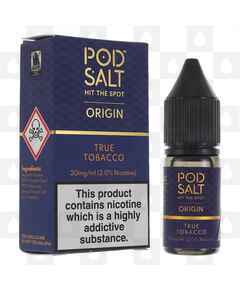 True Tobacco | Origin by Pod Salt E Liquid | Nic Salt, Strength & Size: 11mg • 10ml