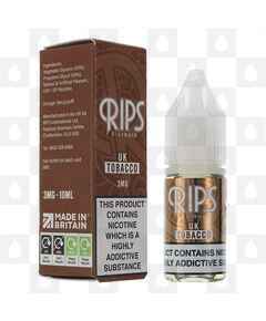 UK Tobacco / Smooth Tobacco by Rips E Liquid | 10ml Bottles, Strength & Size: 03mg • 10ml