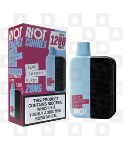 Riot Squad Connex Kit | 1200 Puff | Pre-Filled Pod Kit, Strength & Puff Count: 20mg • 1200 Puffs, Selected Colour: Blue (Blue Cherry Burst)