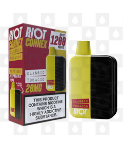Riot Squad Connex Kit | 1200 Puff | Pre-Filled Pod Kit, Strength & Puff Count: 20mg • 1200 Puffs, Selected Colour: Dark Yellow (Classic Tobacco)