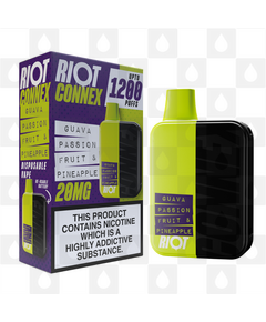 Riot Squad Connex Kit | 1200 Puff | Pre-Filled Pod Kit, Strength & Puff Count: 20mg • 1200 Puffs, Selected Colour: Neon Green (Guava Passionfruit Pineapple)