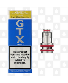 Vaporesso GTX Replacement Coils, Ohms: GTX MTL 0.6 Ohm Mesh Coils (20 - 26W)