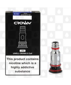 Uwell Crown X Replacement Coils, Ohms: 0.3 Ohm Mesh (40-45W)