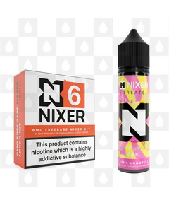 Fruit Salad by Nixer E Liquid | 60ml Long Fill | Mixer Kit, Nicotine Type: Regular Nicotine, Strength & Size: 6mg • 60ml • Inc. Shots (70/30)
