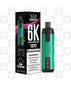 Cherry Fiesta | Crown Bar by Al Fakher Supermax 6000 | Disposable Vapes