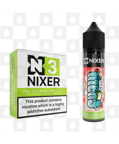 Cherry Peach & Rhubarb by Fugly But Cool x Nixer E Liquid | 60ml Long Fill, Strength & Size: 03mg • 60ml • Inc Shots (70/30)