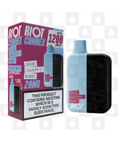 Riot Squad Connex Kit | 1200 Puff | Pre-Filled Pod Kit, Strength & Puff Count: 10mg • 1200 Puffs, Selected Colour: Light Blue (Blue Cherry Burst)