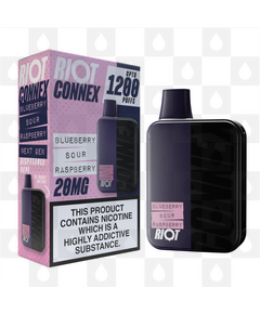 Riot Squad Connex Kit | 1200 Puff | Pre-Filled Pod Kit, Strength & Puff Count: 10mg • 1200 Puffs, Selected Colour: Dark Blue (Blueberry Sour Raspberry)