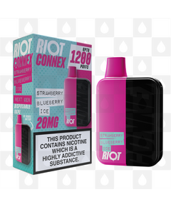 Riot Squad Connex Kit | 1200 Puff | Pre-Filled Pod Kit, Strength & Puff Count: 10mg • 1200 Puffs, Selected Colour: Pink (Strawberry Blueberry Ice)