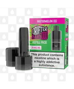 Watermelon Ice | Drifter Bar 6000 Replacement Pods, Strength & Puff Count: 20mg • 6000 Puffs • V1