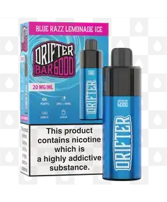 Drifter Bar 6000 | 6000 Puff | Pre-Filled Vape Kit (V1), Battery Type: V1, Strength & Puff Count: 20mg • 6000 Puffs, Flavour: Blue Razz Lemonade Ice