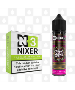 Ardour by Wick Liquor x Nixer E Liquid | 60ml Long Fill, Nicotine Type: Nicotine Free, Strength & Size: 00mg • 60ml • Inc VG/PG Shots (50/50)