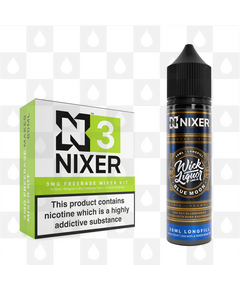 Blue Moon by Wick Liquor x Nixer E Liquid | 60ml Long Fill, Nicotine Type: Nicotine Free, Strength & Size: 00mg • 60ml • Inc VG/PG Shots (50/50)