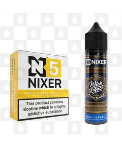 Blue Moon by Wick Liquor x Nixer E Liquid | 60ml Long Fill, Nicotine Type: Nicotine Salt, Strength & Size: 05mg Salt • 60ml • Inc Shots (50/50)