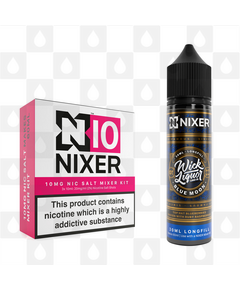 Blue Moon by Wick Liquor x Nixer E Liquid | 60ml Long Fill, Nicotine Type: Nicotine Salt, Strength & Size: 10mg Salt • 60ml • Inc Shots (50/50)