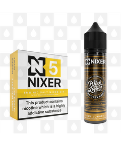 Boulevard by Wick Liquor x Nixer E Liquid | 60ml Long Fill, Nicotine Type: Nicotine Salt, Strength & Size: 05mg Salt • 60ml • Inc Shots (50/50)