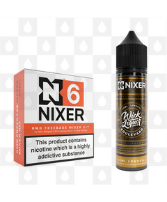 Boulevard by Wick Liquor x Nixer E Liquid | 60ml Long Fill, Nicotine Type: Regular Nicotine, Strength & Size: 06mg • 60ml • Inc Shots (70/30)