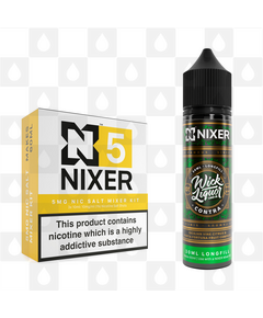 Contra by Wick Liquor x Nixer E Liquid | 60ml Long Fill, Nicotine Type: Nicotine Salt, Strength & Size: 05mg Salt • 60ml • Inc Shots (50/50)