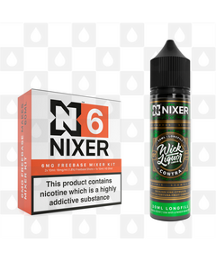 Contra by Wick Liquor x Nixer E Liquid | 60ml Long Fill, Nicotine Type: Regular Nicotine, Strength & Size: 06mg • 60ml • Inc Shots (70/30)