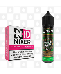 Contra by Wick Liquor x Nixer E Liquid | 60ml Long Fill, Nicotine Type: Nicotine Salt, Strength & Size: 10mg Salt • 60ml • Inc Shots (50/50)