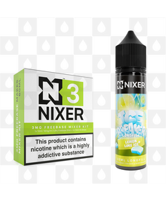 Lemon & Lime by Ice Breaker x Nixer E Liquid | 60ml Long Fill, Nicotine Type: Nicotine Free, Strength & Size: 00mg • 60ml • Inc VG/PG Shots (50/50)