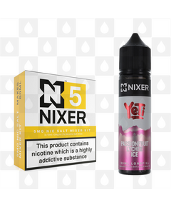 Passionfruit Lychee by Yeti x Nixer E Liquid | 60ml Long Fill, Nicotine Type: Nicotine Salt, Strength & Size: 05mg Salt • 60ml • Inc Shots (50/50)