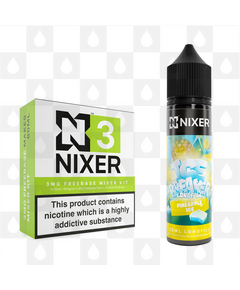 Pineapple Ice by Ice Breaker x Nixer E Liquid | 60ml Long Fill, Nicotine Type: Nicotine Free, Strength & Size: 00mg • 60ml • Inc VG/PG Shots (50/50)