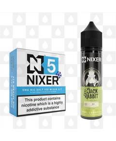 Rio by Jack Rabbit x Nixer E Liquid | 60ml Long Fill, Nicotine Type: Nicotine Salt, Strength & Size: 5mg Salt Ice • 60ml • Inc. Shots (50/50)