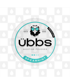 Spearmint by Ubbs | Nicotine Pouches, Strength & Size: 20 x 11mg Pouches