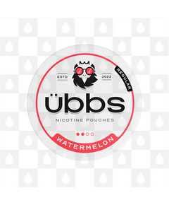 Watermelon by Ubbs | Nicotine Pouches, Strength & Size: 20 x 06mg Pouches