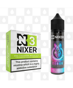 Xenon by Cyber Rabbit x Nixer E Liquid | 60ml Long Fill, Strength & Size: 03mg • 60ml • Inc Shots (70/30)