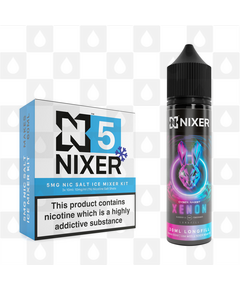 Xenon by Cyber Rabbit x Nixer E Liquid | 60ml Long Fill, Nicotine Type: Nicotine Salt, Strength & Size: 5mg Salt Ice • 60ml • Inc. Shots (50/50)