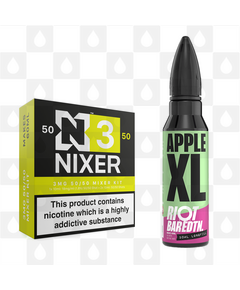 Apple XL | BAR EDTN by Riot Squad E Liquid | 60ml Long Fill, Nicotine Type: Regular Nicotine, Strength & Size: 03mg • 60ml • Inc Shots (50/50)