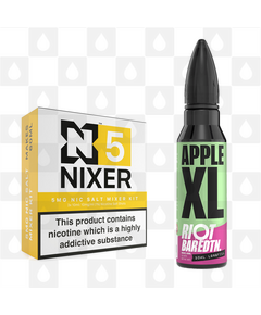 Apple XL | BAR EDTN by Riot Squad E Liquid | 60ml Long Fill, Nicotine Type: Nicotine Salt, Strength & Size: 05mg Salt • 60ml • Inc Shots (50/50)