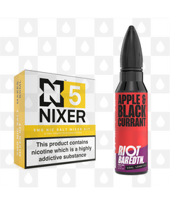Apple & Blackcurrant | BAR EDTN by Riot Squad E Liquid | 60ml Long Fill, Nicotine Type: Nicotine Salt, Strength & Size: 05mg Salt • 60ml • Inc Shots (50/50)