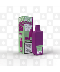 Blackberry Mojito Ice | Riot Squad Connex Capsules, Strength & Puff Count: 10mg • 600 Puffs