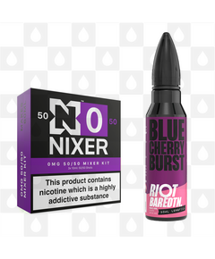 Blue Cherry Burst | BAR EDTN by Riot Squad E Liquid | 60ml Long Fill, Nicotine Type: Nicotine Free, Strength & Size: 00mg • 60ml • Inc VG/PG Shots (50/50)