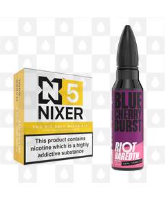 Blue Cherry Burst | BAR EDTN by Riot Squad E Liquid | 60ml Long Fill, Nicotine Type: Nicotine Salt, Strength & Size: 05mg Salt • 60ml • Inc Shots (50/50)