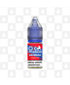 Blue Sour Razz by Ox Passion | 10ml Nic Salt, Strength & Size: 20mg • 10ml