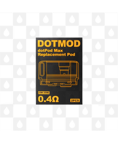 DotMod DotPod Max Replacement Pods, Pod Type: Built-In Coil, Style: 2 x 0.4 Ohm Pods (5-35W)