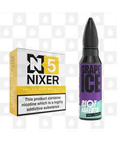 Grape Ice | BAR EDTN by Riot Squad E Liquid | 60ml Long Fill, Nicotine Type: Nicotine Salt, Strength & Size: 05mg Salt • 60ml • Inc Shots (50/50)